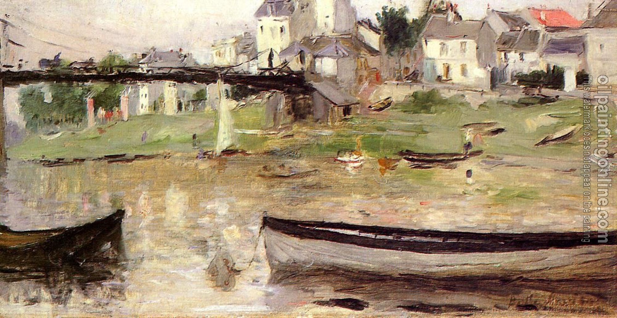 Morisot, Berthe - Boats on the Seine